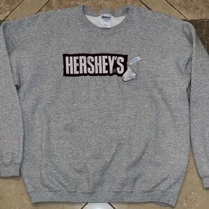 Hershey's KISS Crewneck Sweatshirt Embroidered on Gildan Large
